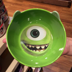 香港迪士尼乐园代购 正版 怪兽大学大眼怪大眼仔碗/碟/盘