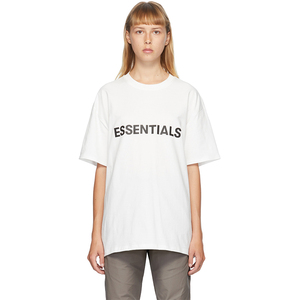 官网正品代购fear of god essentials复线字母圆领短袖fog宽松t恤