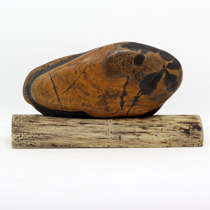 天然手玩大化彩陶金纹画面大湾水玉纹路图案石胆广西