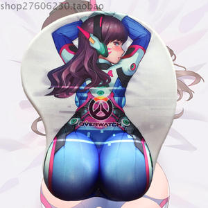 守望先锋d.va 3d立体屁股鼠标垫 美女鼠标垫