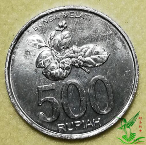 印度尼西亚 2008年500卢比铝币 外国硬币钱币外币收藏12