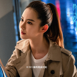 你好安怡戚薇安怡同款衣服卡其色风衣女春秋中长款英伦风宽松外套