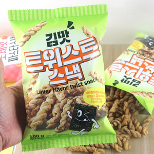 韩国进口零食 莉迩番茄奶油海苔味膨化松脆螺旋脆条袋装休闲零嘴