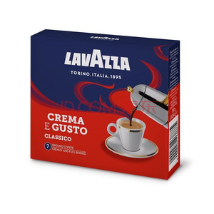 乐维萨Lavazza经典浓醇咖啡粉（双包装）500g 意大利进口纯黑咖啡
