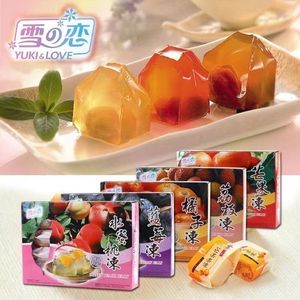 台湾进口雪之恋水果冻蓝莓冻橘子冻百香果冻荔枝冻凤梨果汁冻