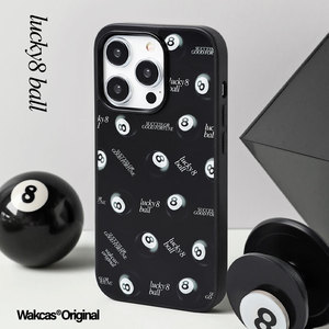 8号球苹果15promax磁吸手机壳个性原创设计适用iphone14promax保护套小众潮磁吸支架卡包新款苹果13磁吸壳12