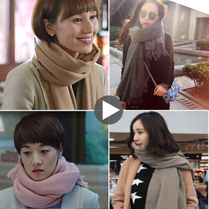 000人付款淘宝l家霍思燕蔡依林明星同款羊毛真丝l大牌同款空调围巾