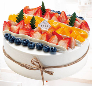 电子券代销青岛丹香生日蛋糕优惠券 乳脂奶油 10寸199元 绚丽多彩