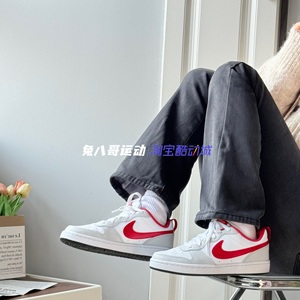 Nike Court Boroguh耐克芝加哥白红女子百搭新年小白鞋板鞋FD4635