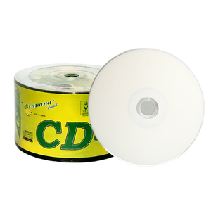 包邮香蕉CD可打印光盘52XCDR 空白刻录盘CD-R 空白碟可打印CD小圈