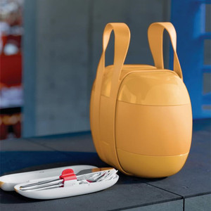 alessi意大利原装food轻奢时尚便携白领午餐盒手提日式便当盒餐盒