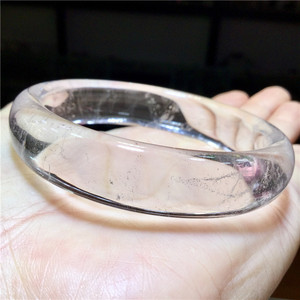 东海水晶 天然白水晶手镯【内径:53.5mm】