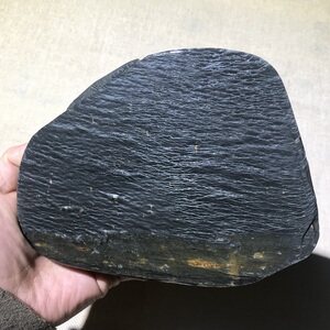 老坑四大名砚歙砚龙尾砚石水舷坑水波罗纹金星天然原石收藏稀品