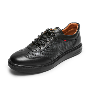 正品沙驰男鞋22春夏款透气休闲百搭时尚镂空真皮皮鞋46q5c1173