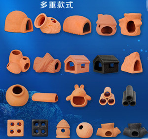 tb880042666036淘宝鱼缸造景装饰躲避洞穴水族箱摆设虾屋慈鲷虾窝