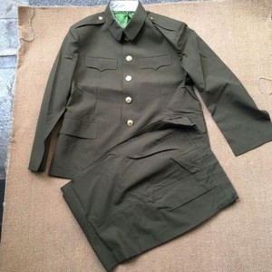 库存老款正品87式陆校冬常服老式马裤呢冬常服立领中山套装毛料
