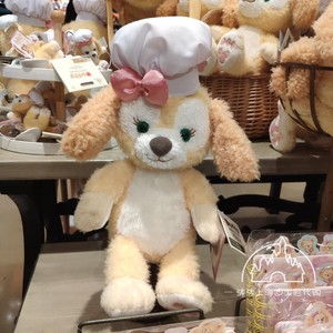 上海迪士尼可琦安曲奇狗毛绒公仔玩偶着替钥匙圈扣挂件斜跨零钱包