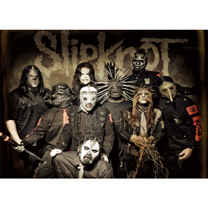 slipknot 活结乐队 复古牛皮纸摇滚海报画 酒吧学生宿舍墙壁装饰
