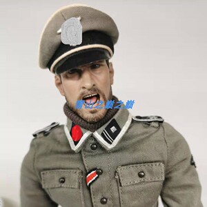 1/6 兵人玩具 二战德军 diy士官 斯巴达呐喊头雕 特价 非全新