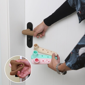 入户门单元门硅胶门把手套防滑防撞防卧室窗户静电缓冲保护套一对