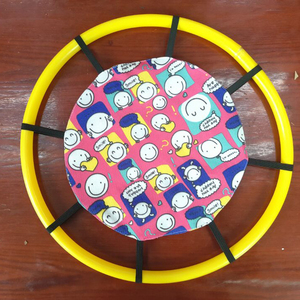 儿童弹弹圈 幼儿园小学生户外安全玩具 手工抛接球沙包托盘方向盘