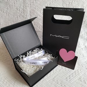 mac专柜香水礼盒口红唇膏盒包装盒高光散粉礼盒手提袋礼品空盒子