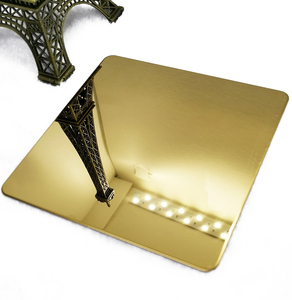 201不锈钢 304不锈钢 镜面8k黄金色不锈钢板 装饰工程钢板