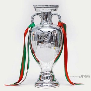 2024德国欧洲杯奖杯模型1:1欧洲杯纪念品足球迷用品德劳内杯摆件