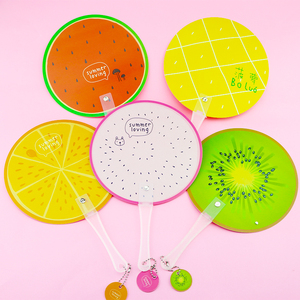 微商地推活动小礼品夏季水果小扇子宣传塑料扇子来图定制广告logo