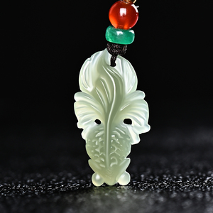 真品和田玉金鱼玉坠女士玉吊坠金玉满堂玉挂件宝宝玉佩玉石带证书