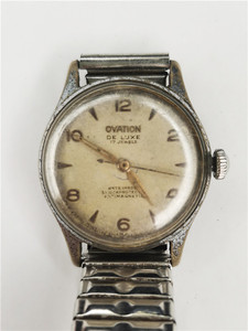 民国40年代罕见ovation乐华辰瑞士古董表手动大三针机械表老手表