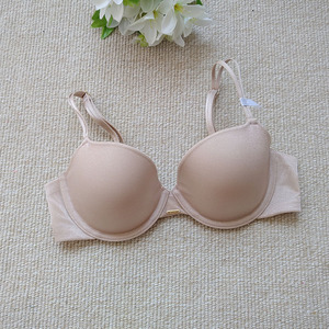 欧美dk薄款光面文胸上托u型女式内衣浅色无痕简约胸罩
