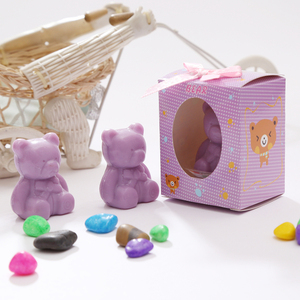 小熊造型香皂儿童生日伴手礼卡通手工皂礼品幼儿园分享开学小礼物
