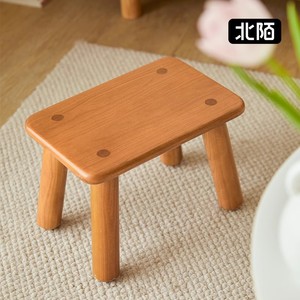 北陌家具实木小木凳家用户外实用派纯实木制作木质小凳樱桃木板凳