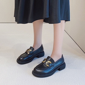 红草帽名牌婉怡商场同款安妮娜女鞋2021早秋款欧洲站皮鞋春秋单鞋