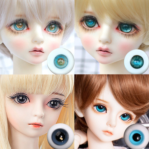 bjdsd人偶3分6分12mm16mm叶罗丽娃娃眼睛固定仿真玻璃眼珠眼泥4do