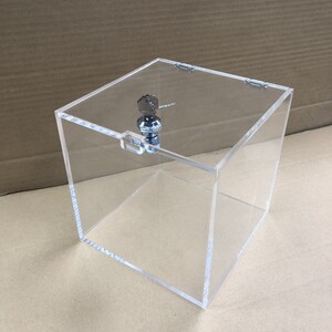 透明亚克力收纳盒带锁