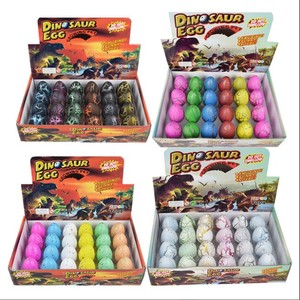 跨境新奇大号恐龙孵化蛋彩色裂纹恐龙膨胀蛋玩具儿童益智地摊玩具