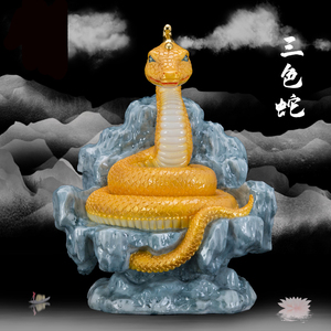 汉白玉蛇灵仙神像招财蟒仙保家仙真身常仙老祖青蛇供奉吉祥蛇新品