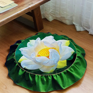包邮中式飘窗垫窗台垫立体莲花跪拜蒲团垫榻榻米打坐禅修拜佛防滑
