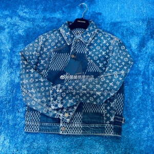 【现货】 louis vuitton lv x nigo virgil 蓝色牛仔衣 夹克 外套