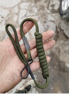 库存80年代原品老货老式枪纲绳钥匙扣钥匙挂男士编织绳子老人腰挂