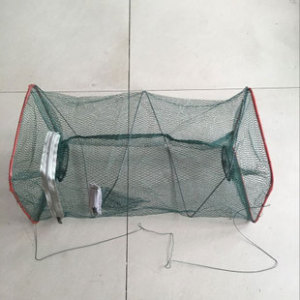 简易虾笼钢丝弹簧鱼笼自动折叠方笼黑鱼笼渔网小龙虾甲鱼螃蟹渔具