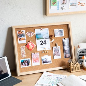 DIY软木板拍立得画框装裱挂墙16寸情侣照片打印加相框定做拼图框