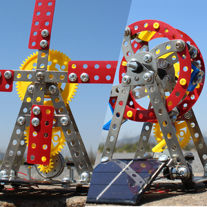 儿童益智拧螺丝玩具拼装组装积木科学小制作手工小学生diy太阳能