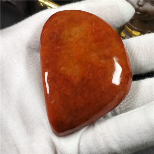 【缅甸直达】天然翡翠原石a货明料大马坎全剥皮红翡随型手把件