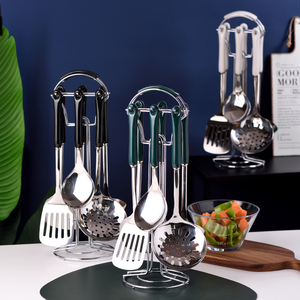 北欧不锈钢厨房用具套装炊事用品烹饪工具锅铲漏勺家用厨具套装