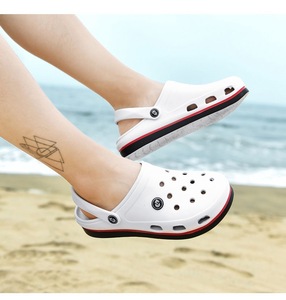 蒙尼克夏季洞洞鞋韩版学生两用凉休闲沙滩鞋百搭凉鞋男女情侣拖鞋