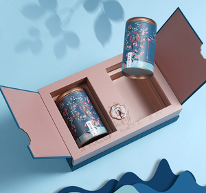 龙井一叶双罐250g半斤茶叶礼盒精美红茶绿茶春茶通用包装空盒定制