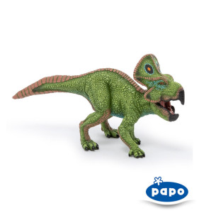 papo法国进口正品2022年新款 原角龙 恐龙古兽模型儿童玩具55064